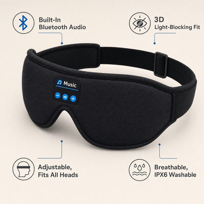 Lumévia DreamMask – 3D Bluetooth Sleep Mask